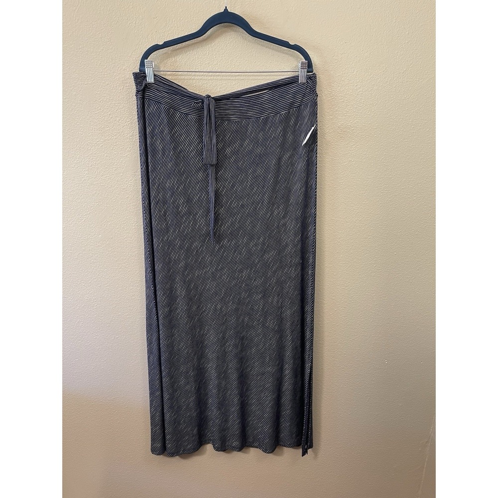 NEW Dressbarn Westport Summer Skirt Stretch Pull On Slit Costal Vacation Sz 1X